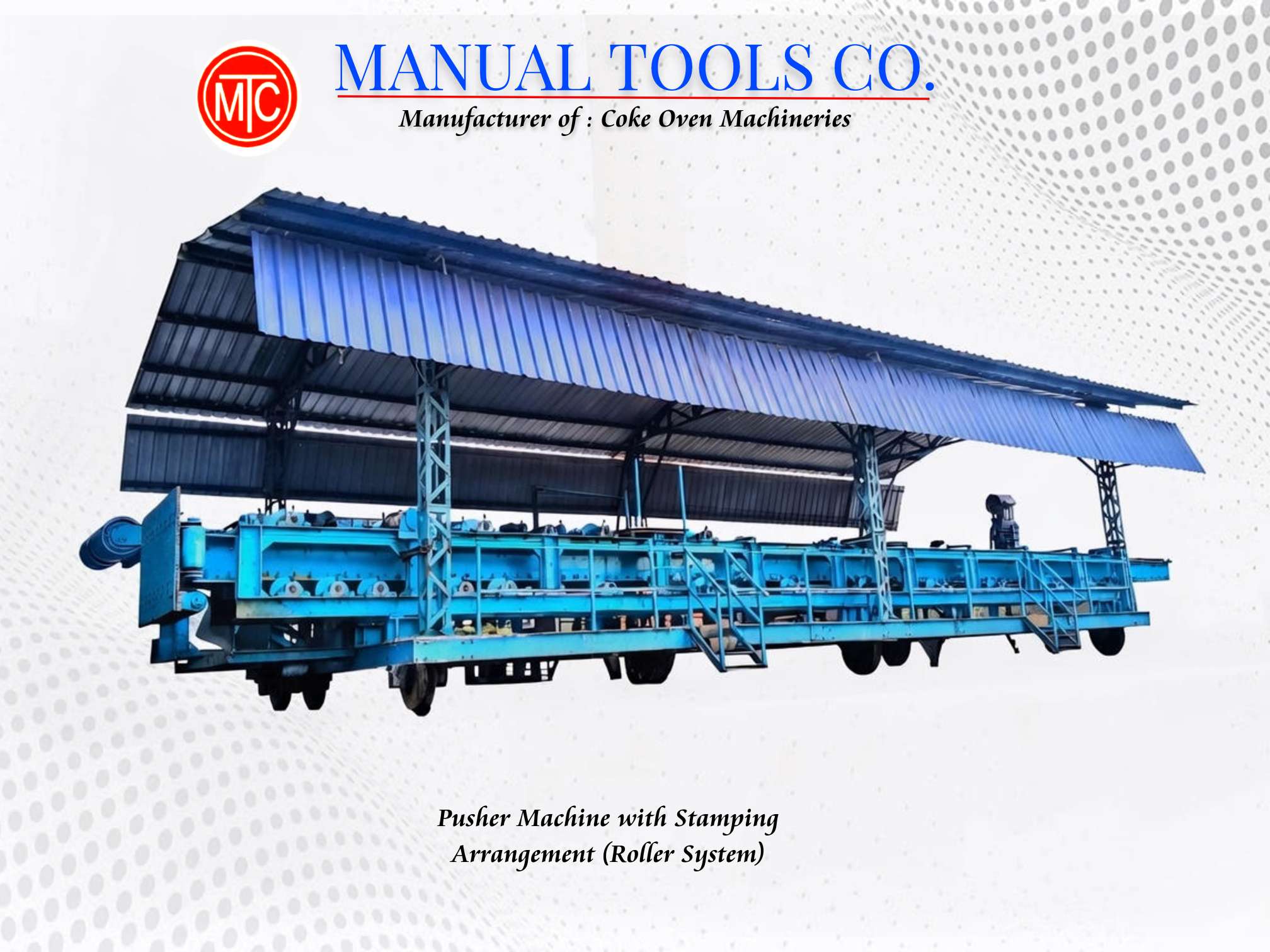 Pusher Machine With Stamping Arrangement